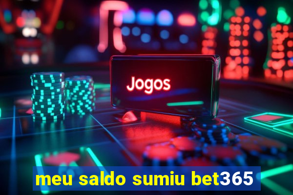 meu saldo sumiu bet365